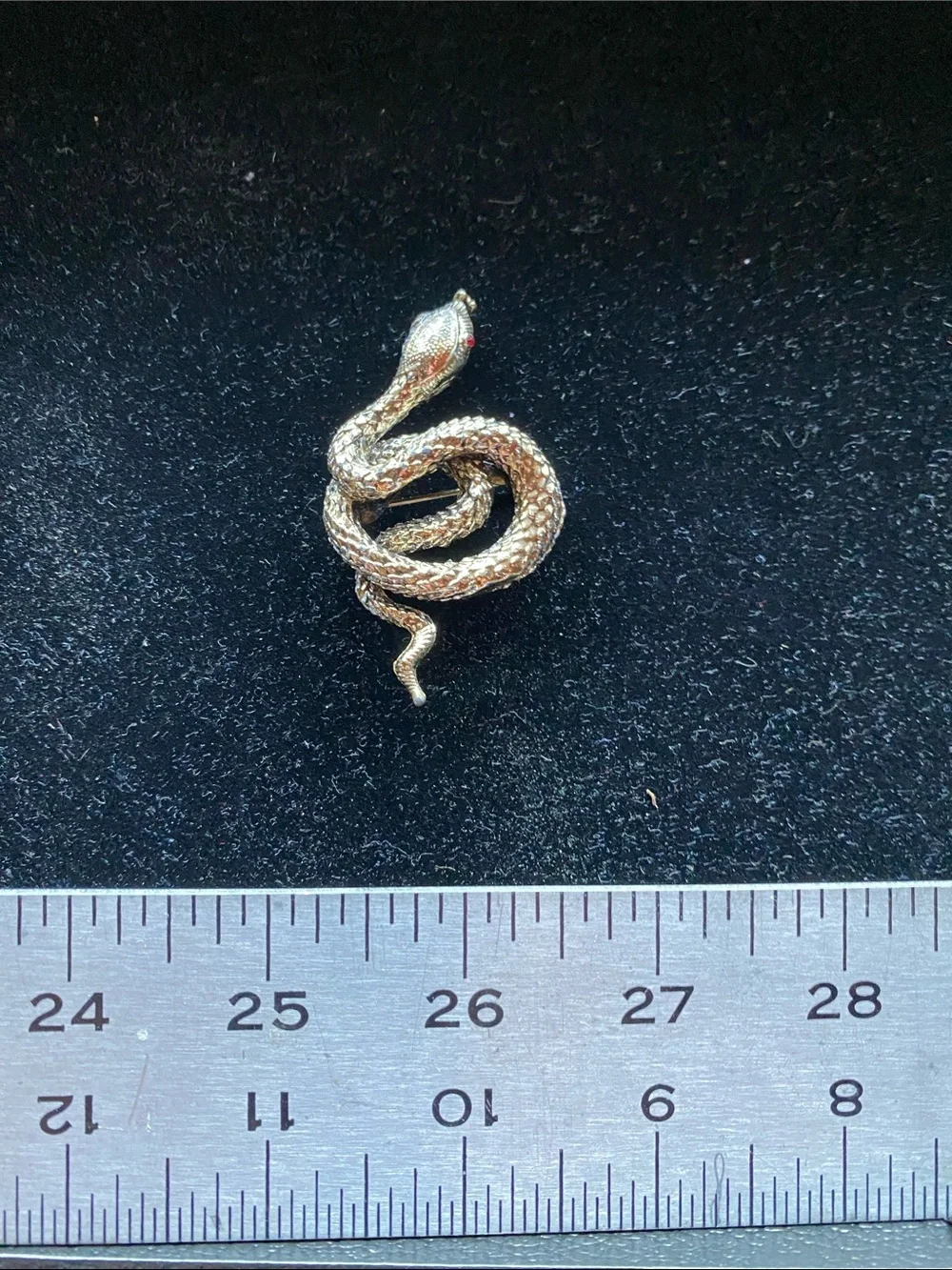 Silver metal Snake Pin Brooch for Reptile Lovers - silverrColor